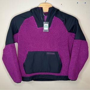 Under Armour UA Mission Anorak 1/4 Zip Jacket Magenta & Black Men's Large